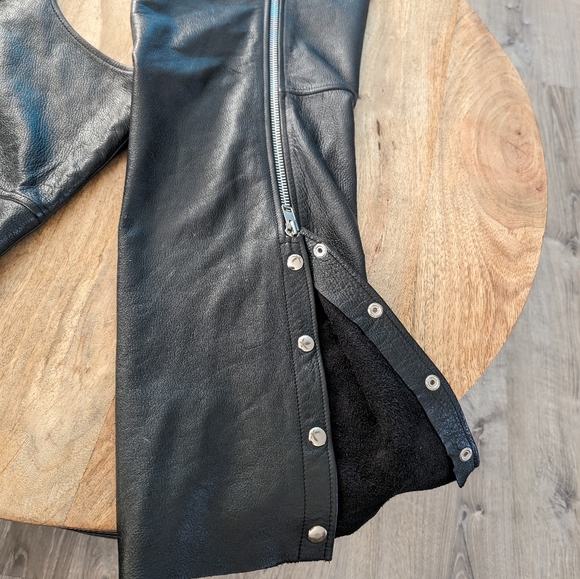 Leather Riding Chaps - Picture 3 of 5